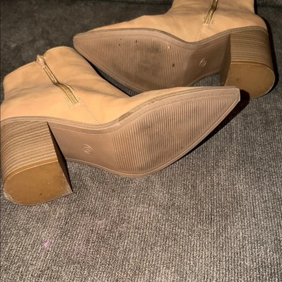 Universal Thread Tan Block Heel Ankle Boots - Women - Picture 5 of 5
